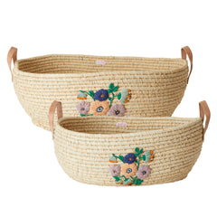 rice-dk-raffia-big-oval-basket-with-handpainted-embroidered-flowers-and-leather-handle-rice-bsove-2zxln-01
