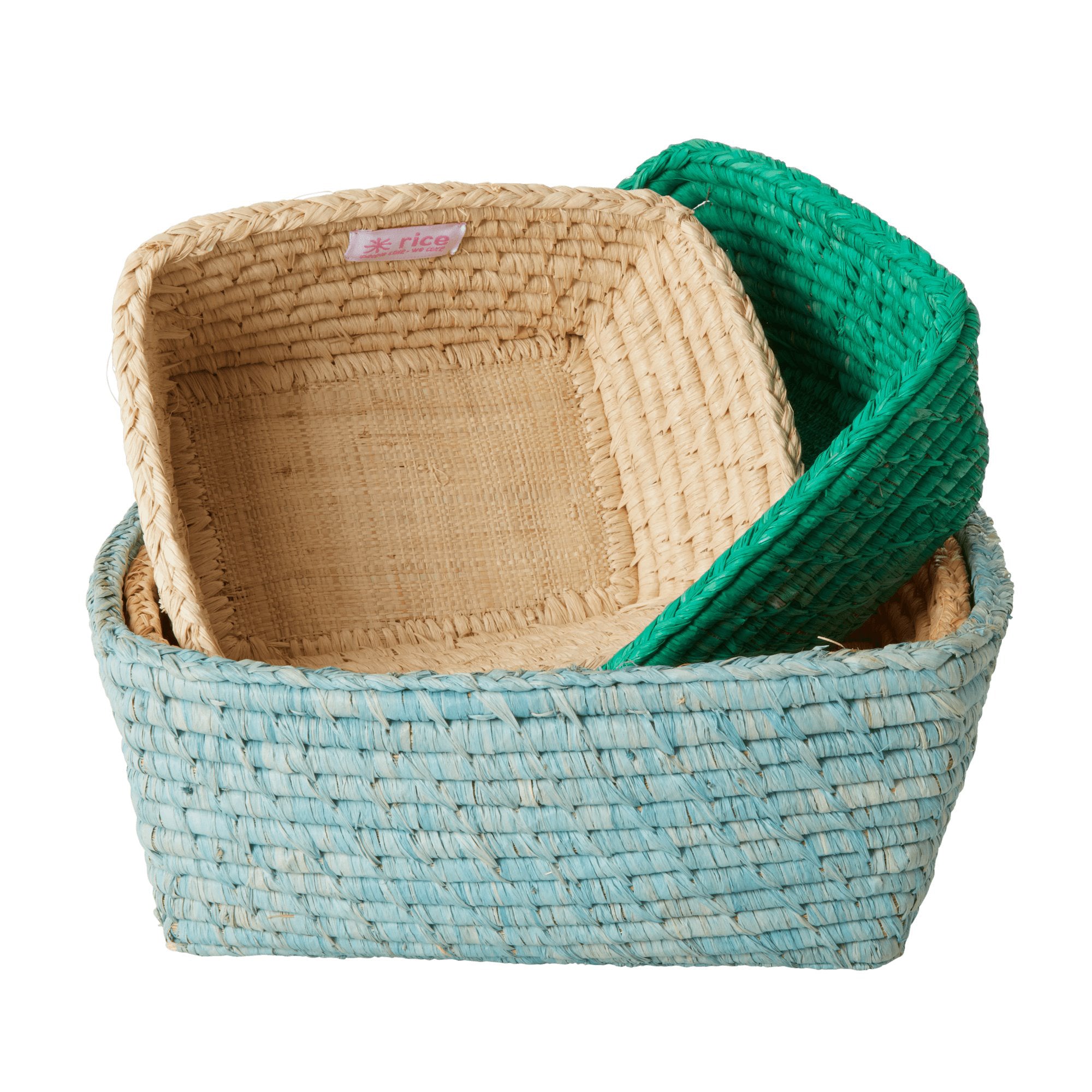 Rice DK Raffia Rectangular Bread Baskets in 'Follow The Call of The Di ...