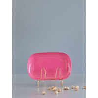    rice-dk-rectangular-melamine-plate-medium-fuchsia-rice-melpl-mrecf-