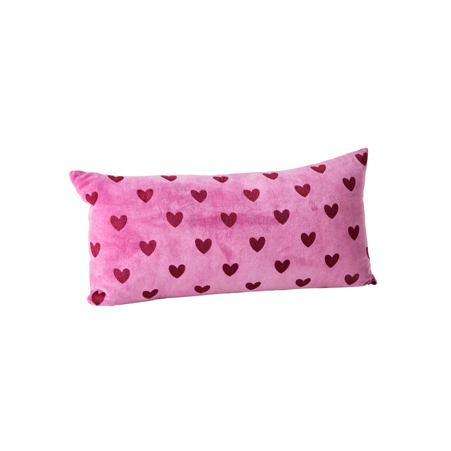 rice-dk-velvet-rectangular-pillow-in-purple-with-maroon-hearts-medium-purple-and-maroon-rice-csrec-mheama-