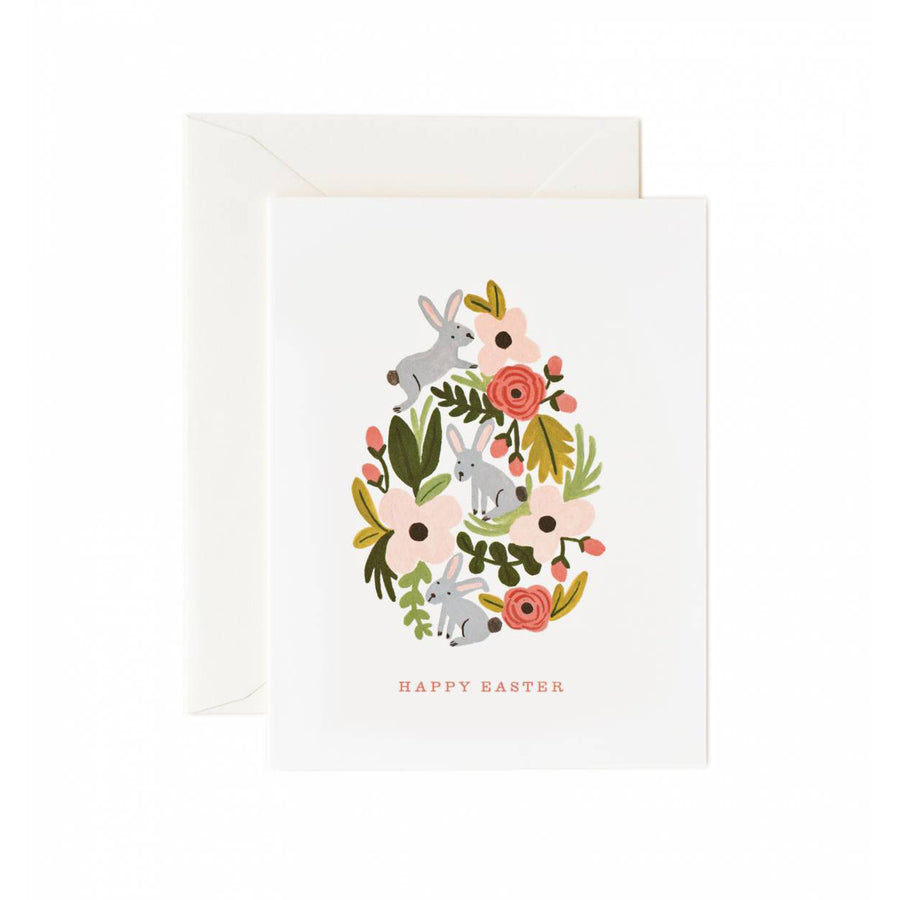 Rifle Paper Co Easter Greeting Card Floral Egg