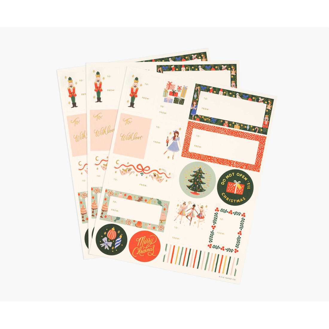 rifle-paper-co-pack-of-3-nutcracker-stickers-&-labels-