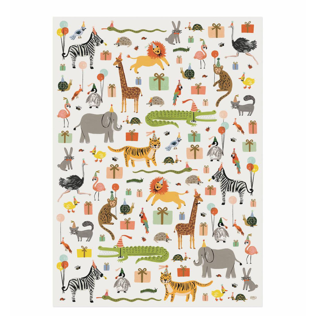 rifle-paper-co-roll-of-3-party-animals-wrapping-sheets- (2)