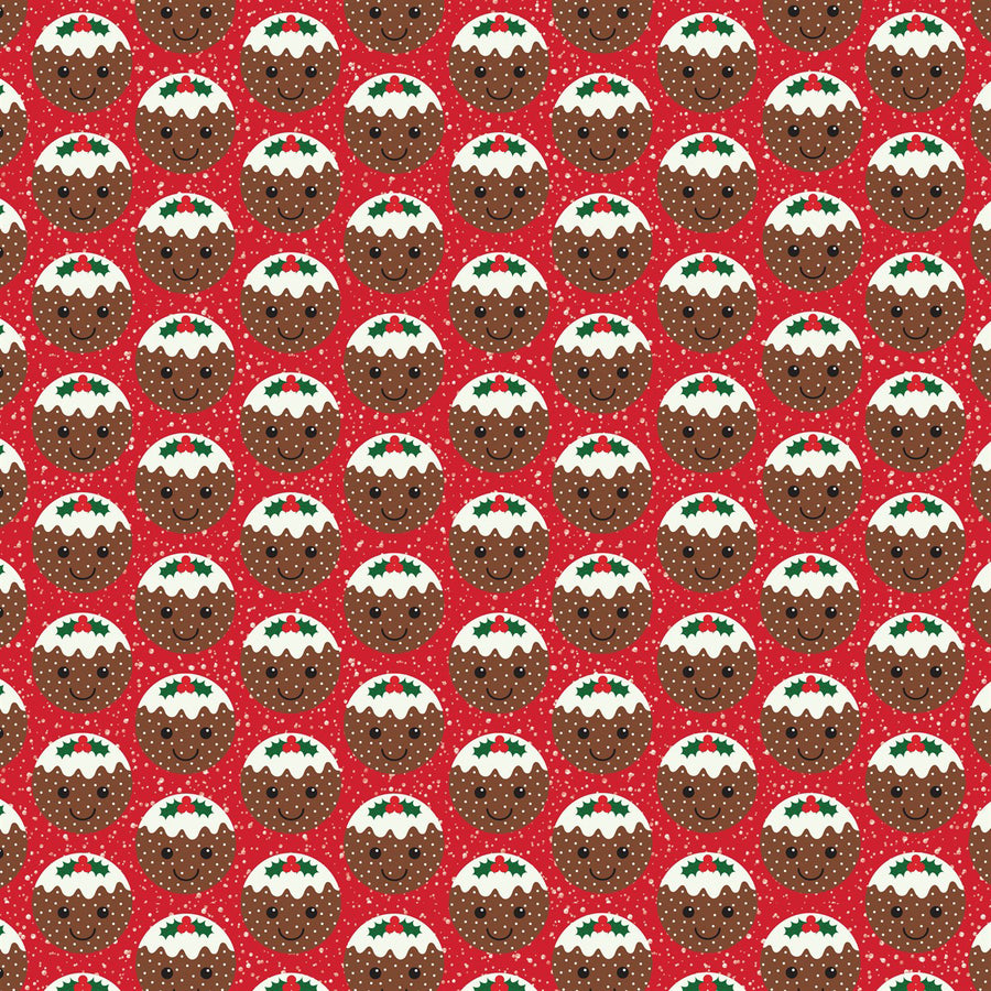 RJB Stone Christmas Pudding Wrapping Paper