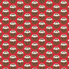 RJB Stone Christmas Pudding Wrapping Paper