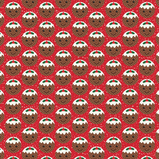 RJB Stone Christmas Pudding Wrapping Paper