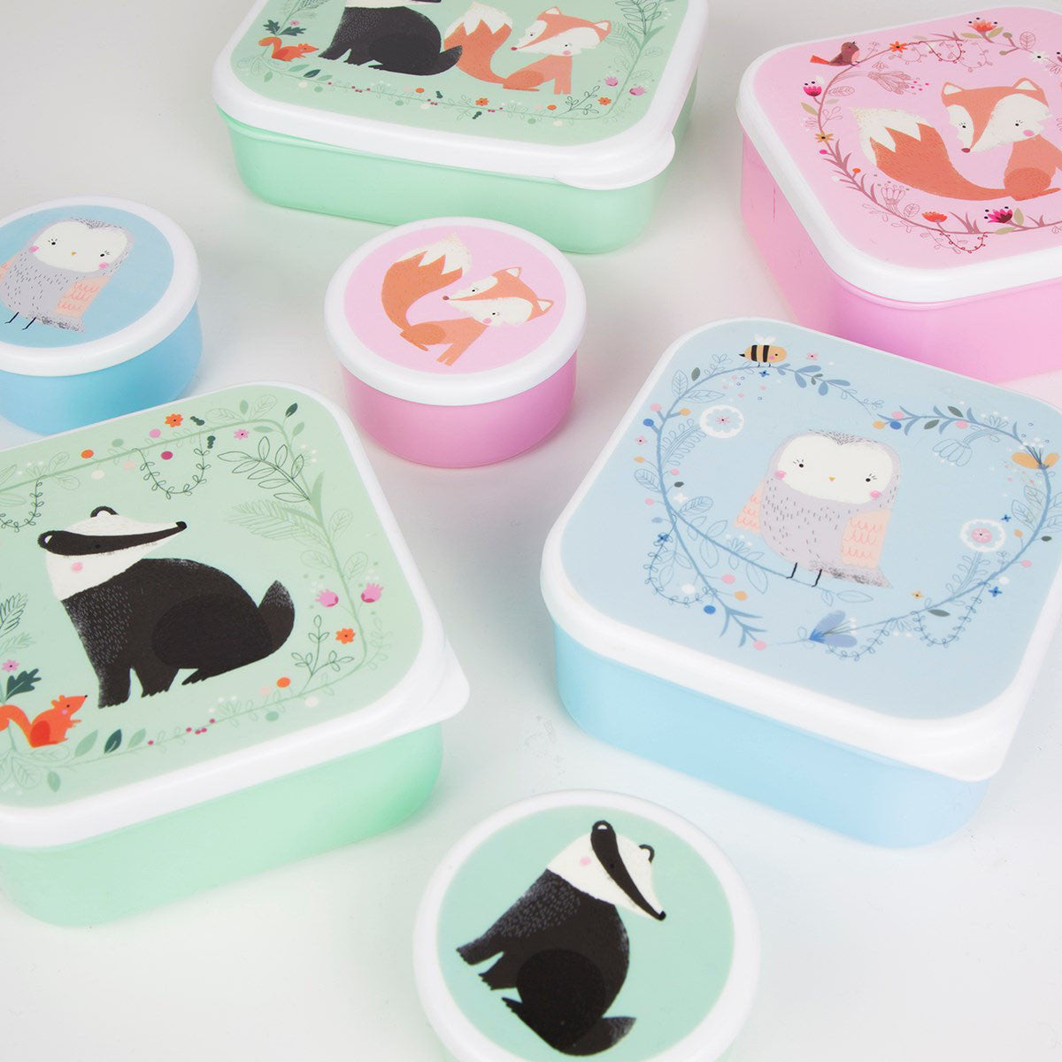 Square Box Fox RJB Stone Square Woodland Friends Fox Box – Petit Bazaar