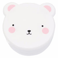 A Little Lovely Company Snack Box Bear Pink
