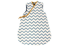 Nobodinoz Sleeping Bag Blue Zigzag
