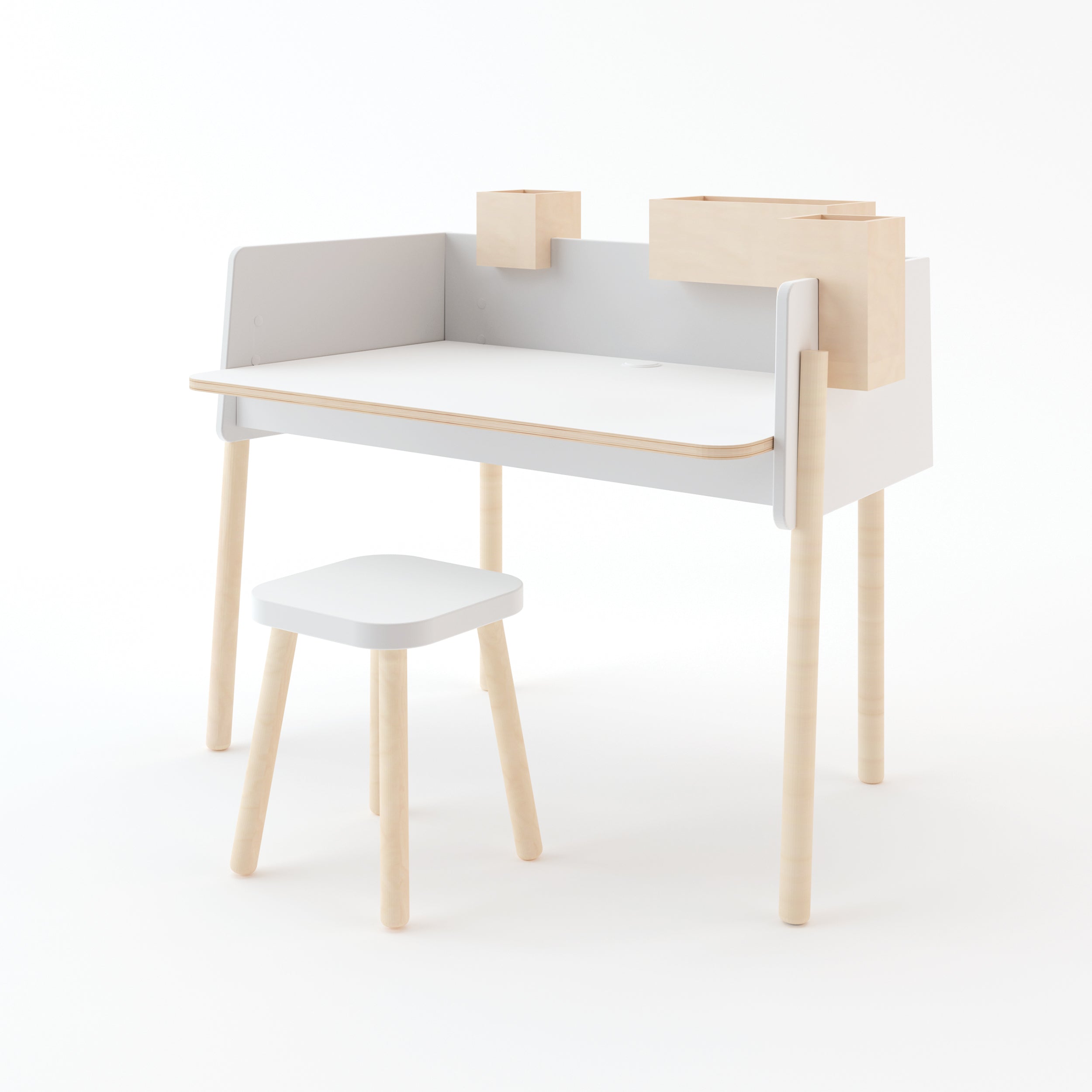 Oeuf Square Stool (Pre-Order; Est. Delivery in 6-10 Weeks)