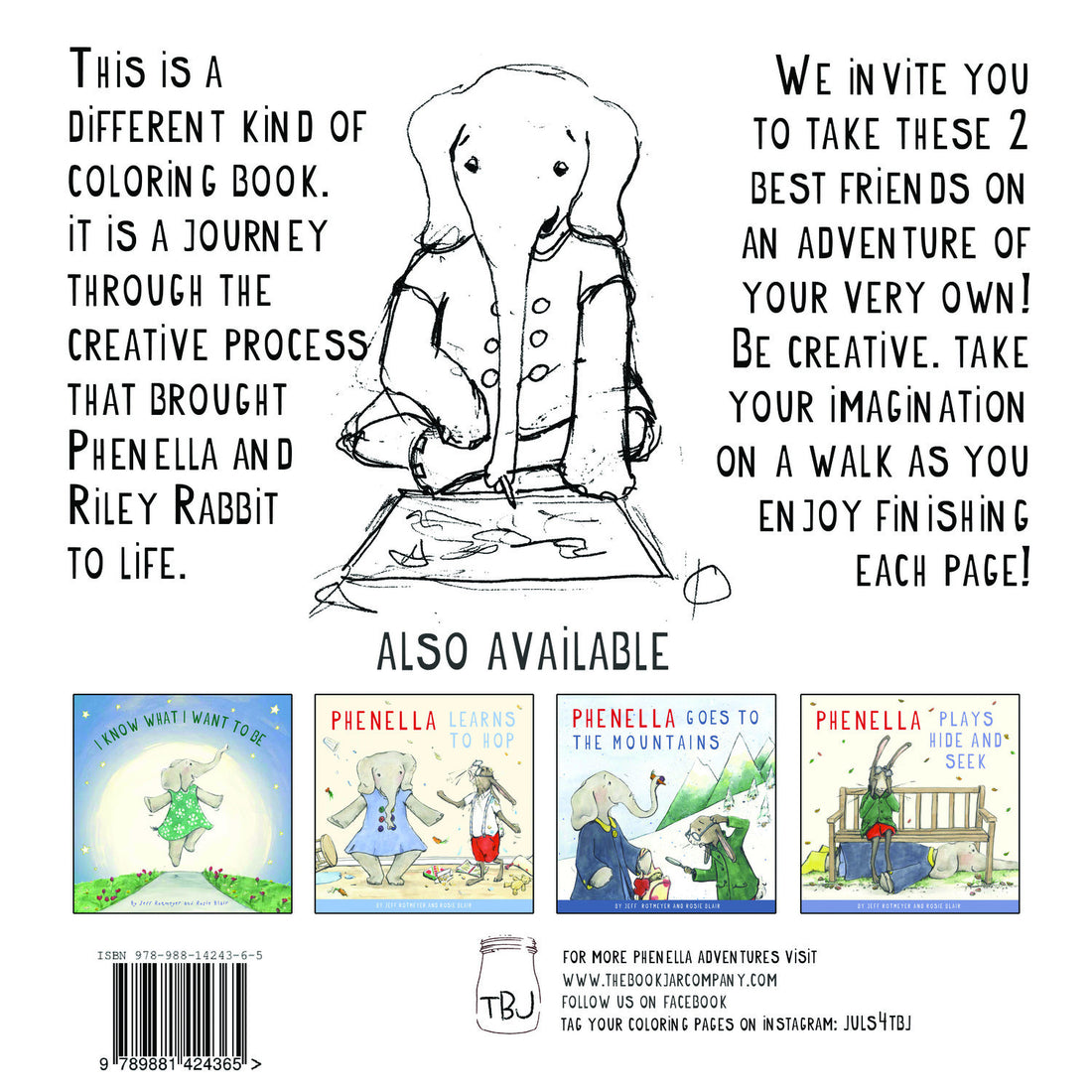 The Book Jar Colouring with Phenella and Riley Rabbit