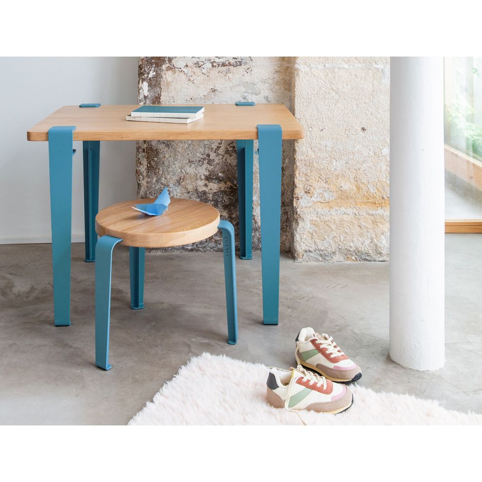 TIPTOE MINI LOU Kids Stool - Oak - Cloudy White - 30cm