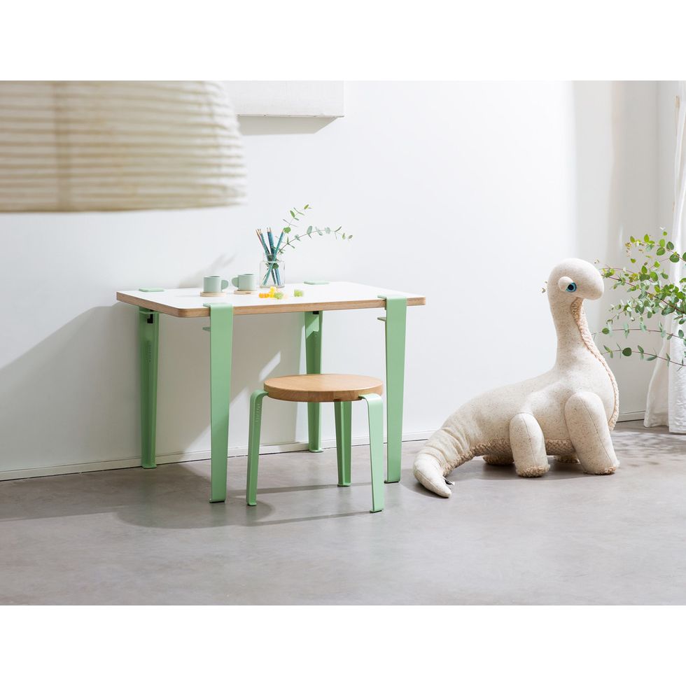 TIPTOE MINI LOU Kids Stool - Oak - Cloudy White - 30cm