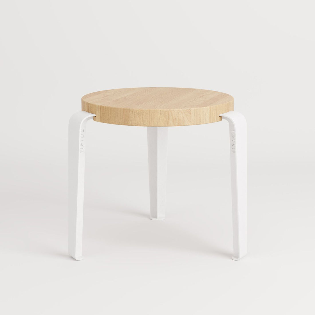 TIPTOE MINI LOU Kids Stool - Oak - Cloudy White - 30cm