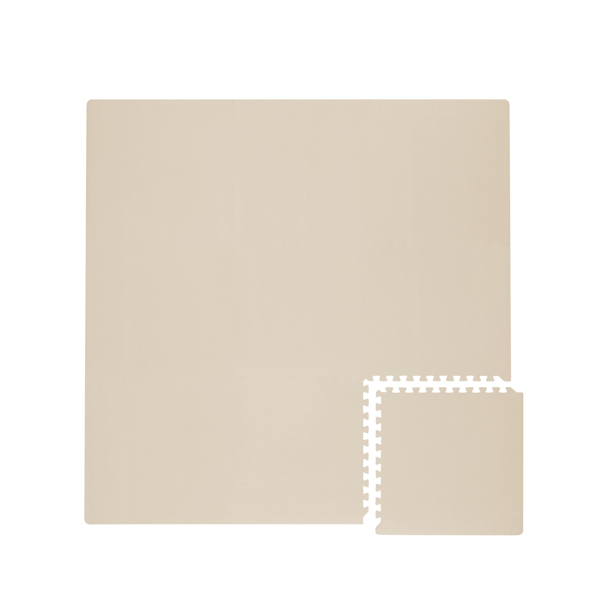 Toddlekind Classic Puzzle Playmat Clay 131x131cm - 9 Tiles & 12 Edging Borders