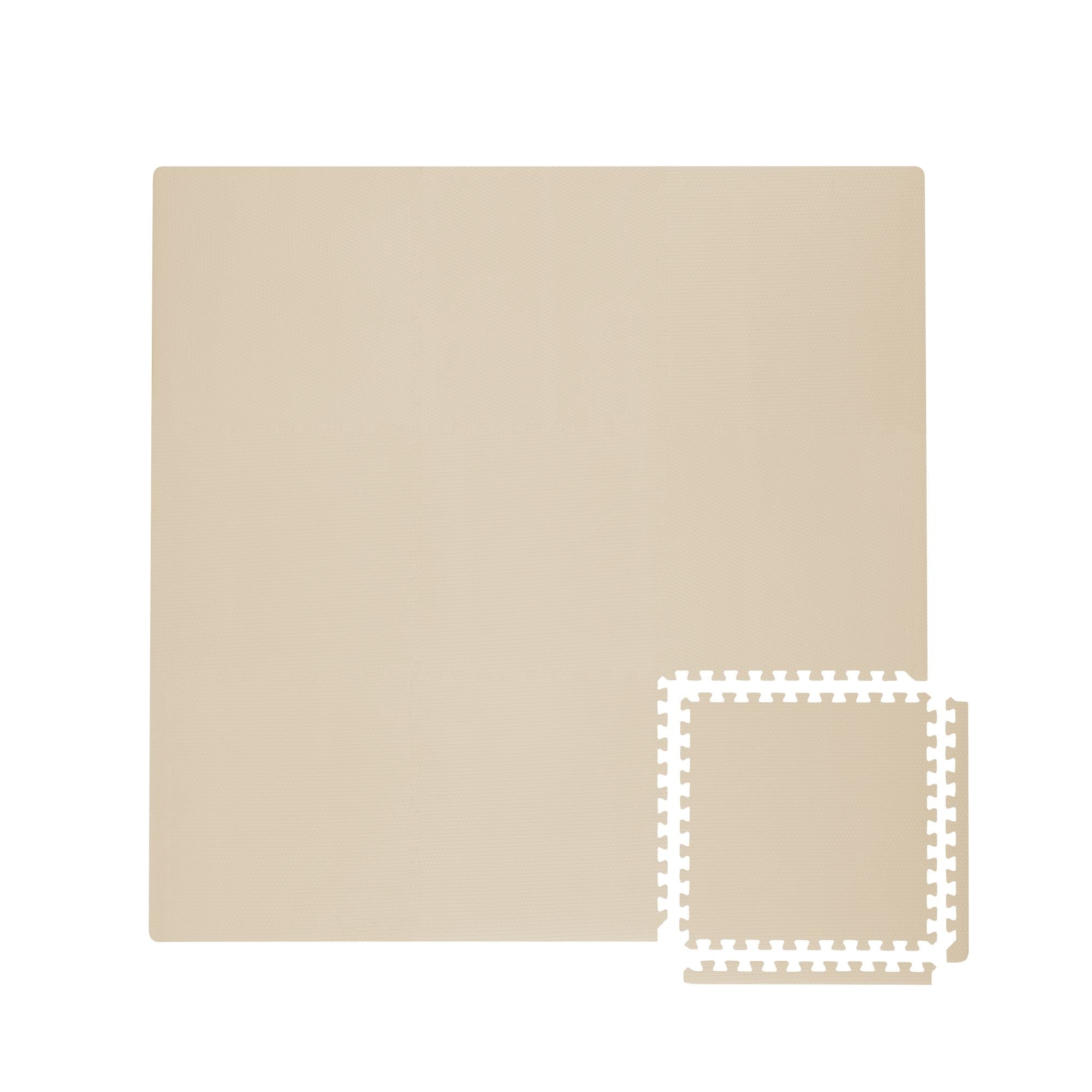 Toddlekind Classic Puzzle Playmat Clay 131x131cm - 9 Tiles & 12 Edging Borders