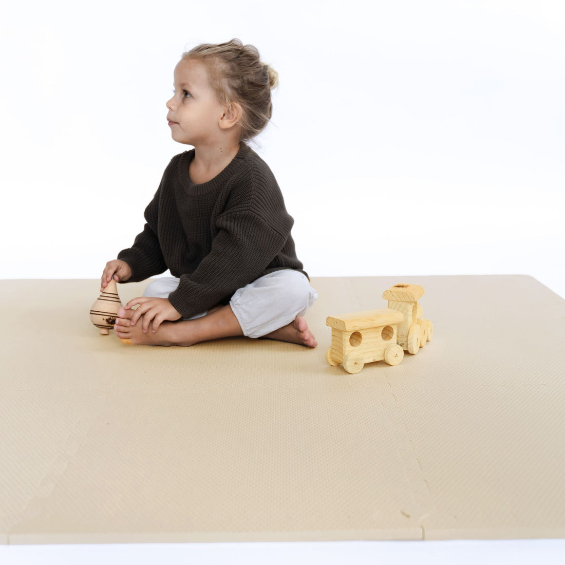 Toddlekind Classic Playmat 拼圖式兒童安全遊戲地墊 - Clay 131x131cm - 9片地墊及12條收邊條