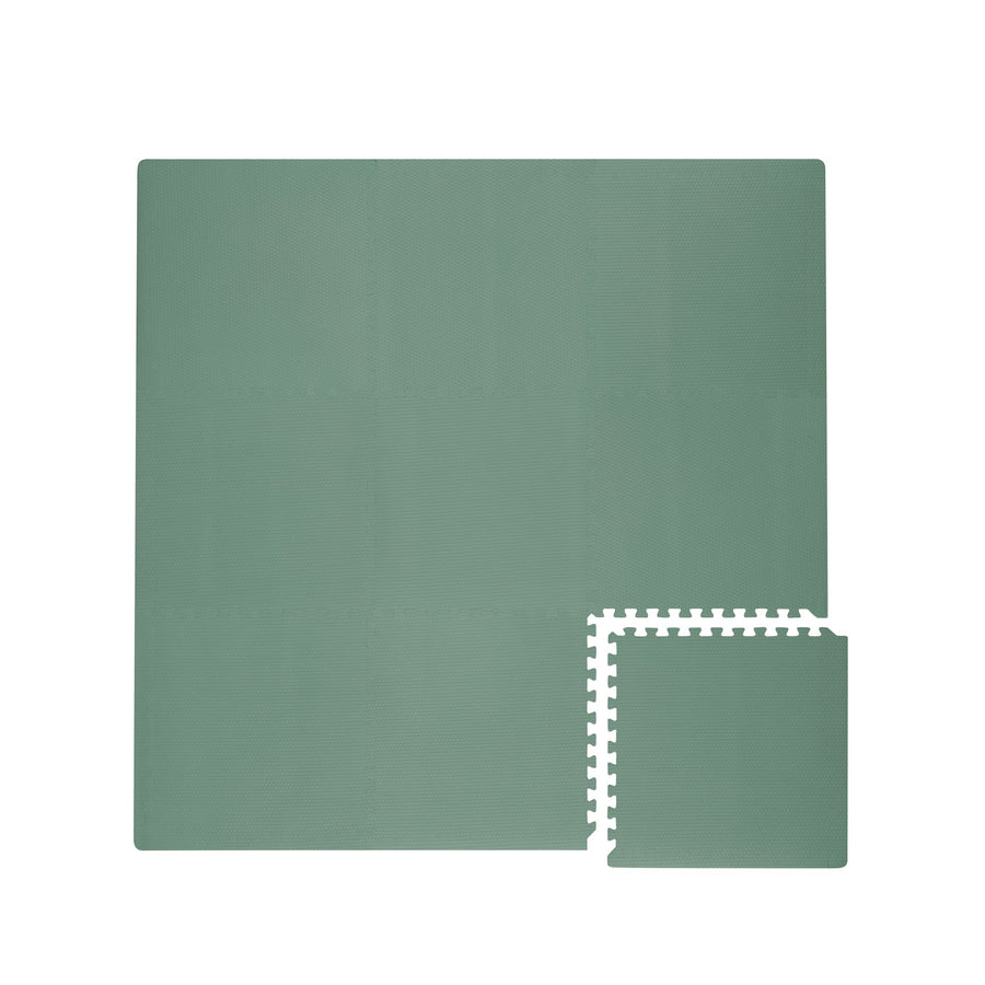 Toddlekind Classic Playmat 拼圖式兒童安全遊戲地墊 - Moss 131x131cm - 9片地墊及12條收邊條