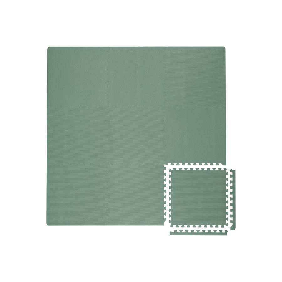 Toddlekind Classic Playmat 拼圖式兒童安全遊戲地墊 - Moss 131x131cm - 9片地墊及12條收邊條