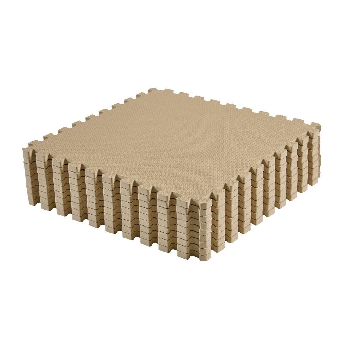 Toddlekind Classic Playmat 拼圖式兒童安全遊戲地墊 - Sandstone 131x131cm - 9片地墊及12條收邊條