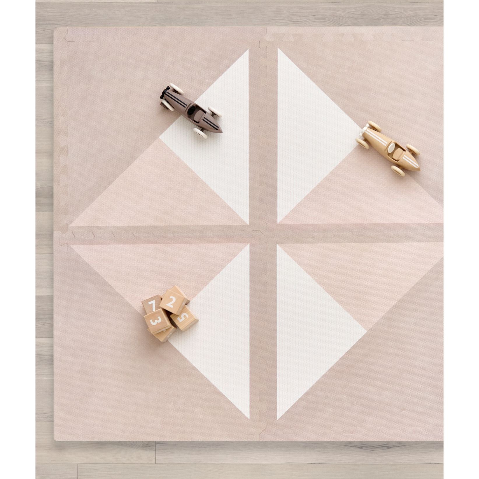 Toddlekind Prettier Puzzle Playmat Kyte Mocha 120x180cm - 6 Tiles & 12 Edging Borders