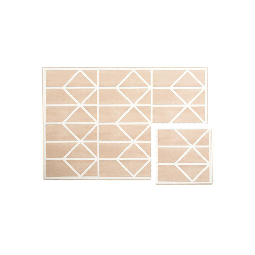 Toddlekind Prettier Playmat 兒童安全遊戲地墊 - Nordic Clay 120x180cm - 6片地墊及12條收邊條