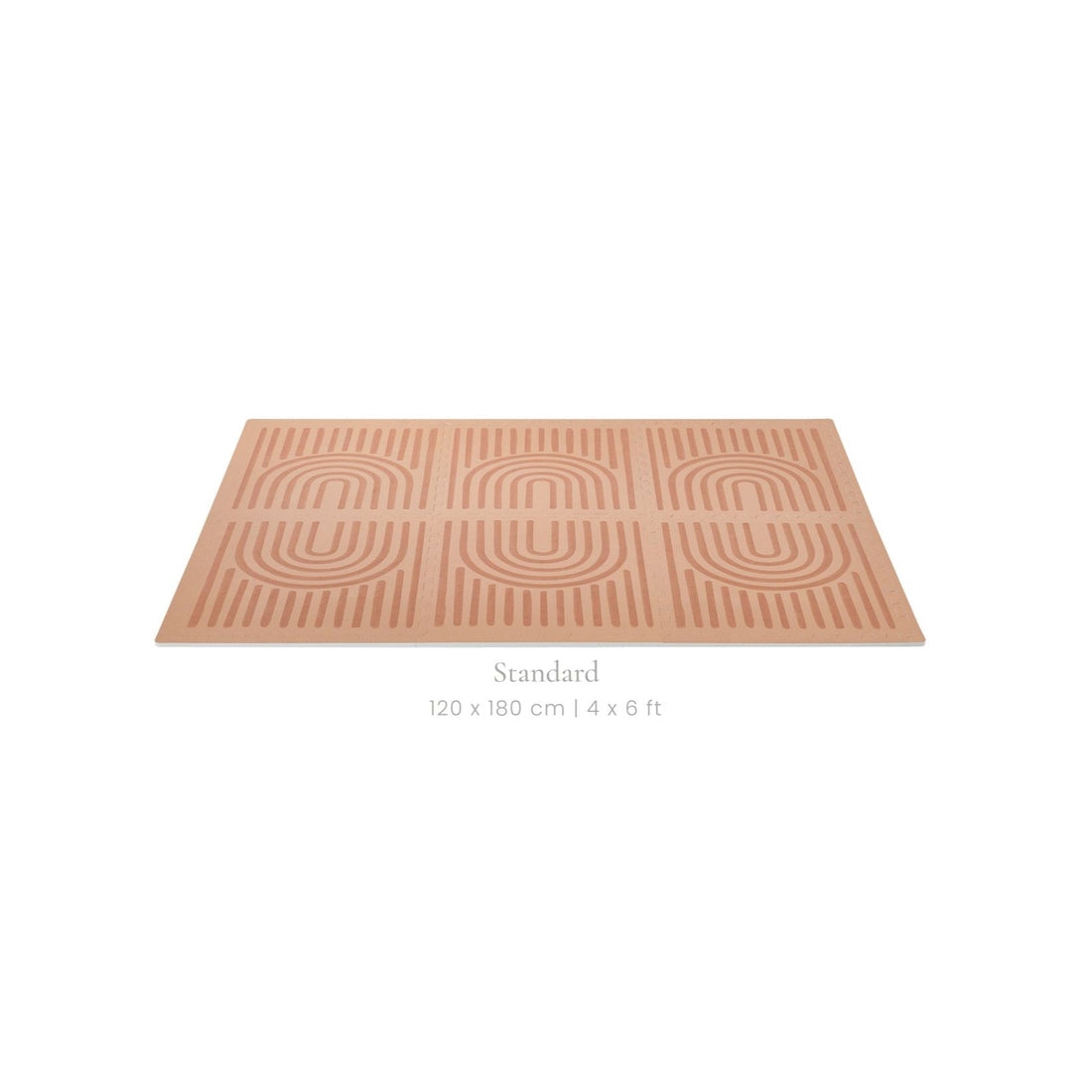 Toddlekind Prettier Playmat 兒童安全遊戲地墊 - Linear Camel 120x180cm - 6片地墊及12條收邊條