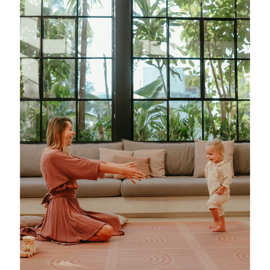 Toddlekind Prettier Playmat 兒童安全遊戲地墊 - Linear Camel 120x180cm - 6片地墊及12條收邊條