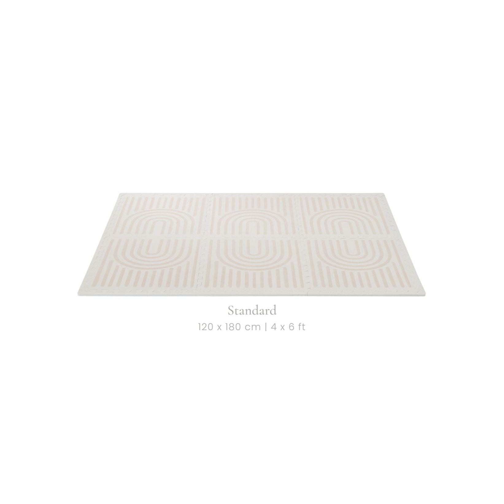 Toddlekind Prettier Playmat 兒童安全遊戲地墊 - Linear Linen 120x180cm - 6片地墊及12條收邊條 (預計於2025年8月下旬寄出)