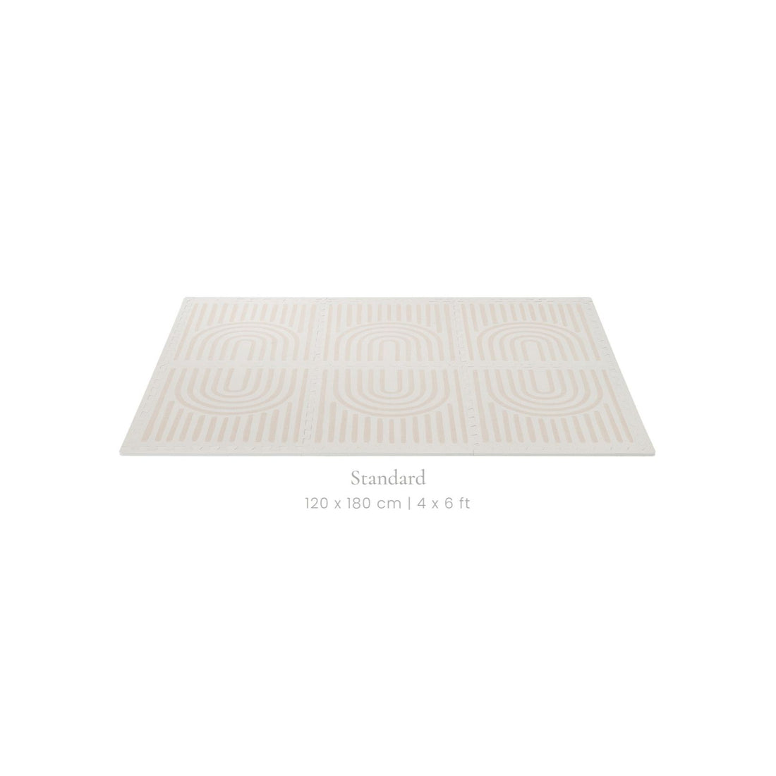 Toddlekind Prettier Playmat 兒童安全遊戲地墊 - Linear Linen 120x180cm - 6片地墊及12條收邊條 (預計於2025年8月下旬寄出)