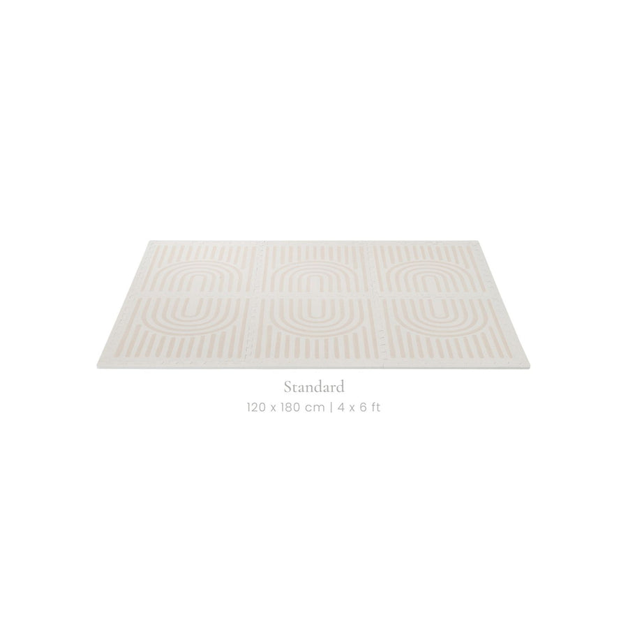Toddlekind Prettier Playmat 兒童安全遊戲地墊 - Linear Linen 120x180cm - 6片地墊及12條收邊條 (預計於2025年8月下旬寄出)