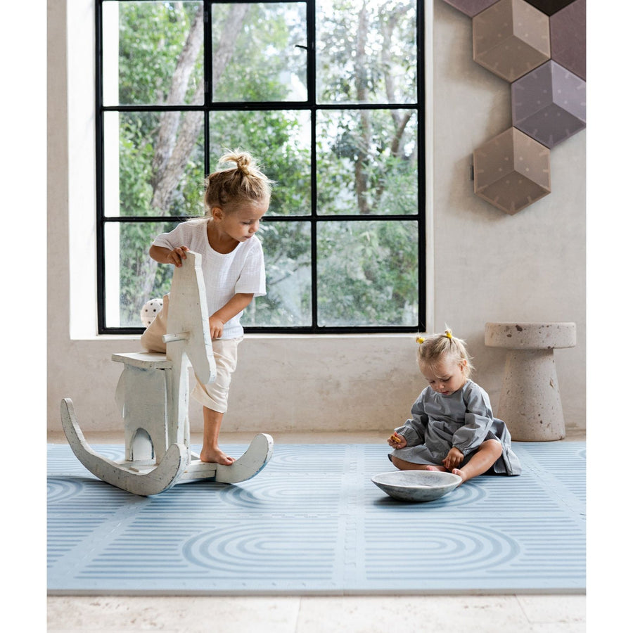 Toddlekind Prettier Playmat 兒童安全遊戲地墊 - Linear Mineral 120x180cm - 6片地墊及12條收邊條 (預計於2025年8月下旬寄出)
