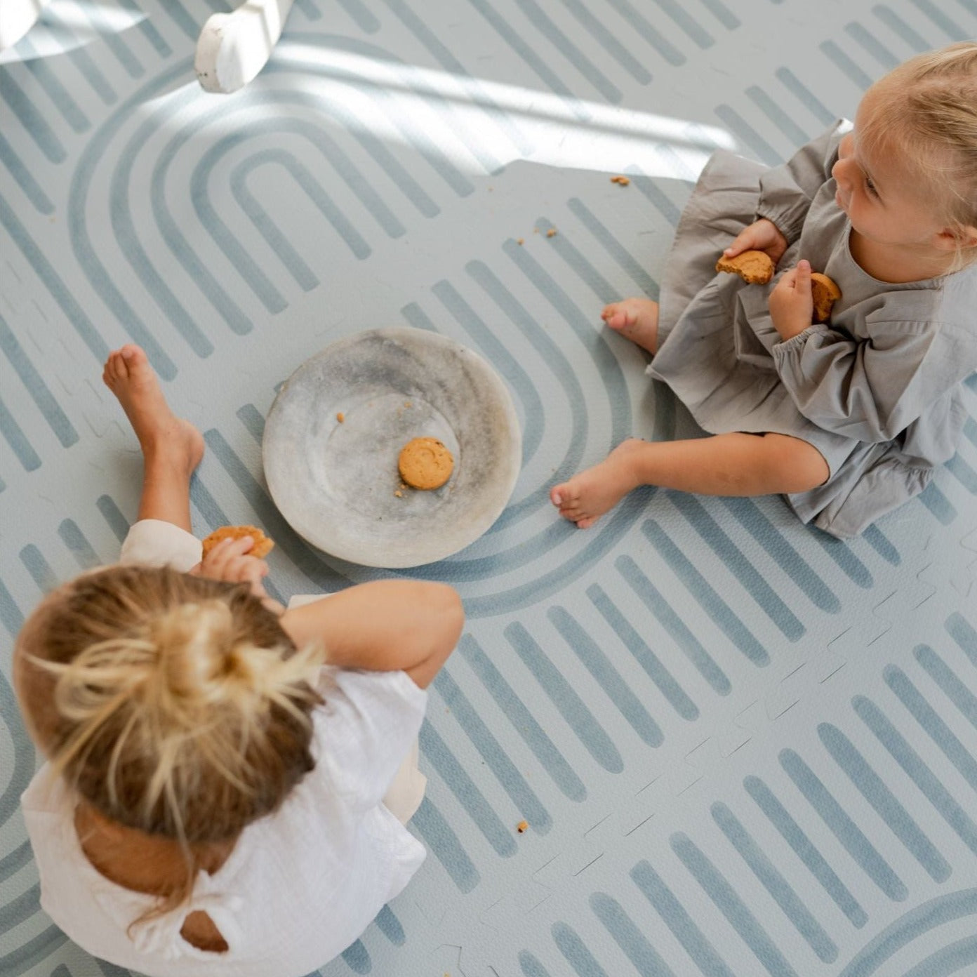 Toddlekind Prettier Playmat 兒童安全遊戲地墊 - Linear Mineral 120x180cm - 6片地墊及12條收邊條 (預計於2025年8月下旬寄出)