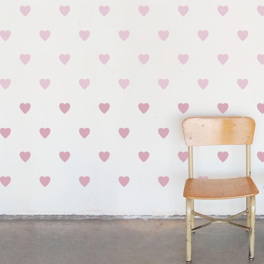 Tresxics Wall Adhesive 42 Hearts Pink & Light Pink