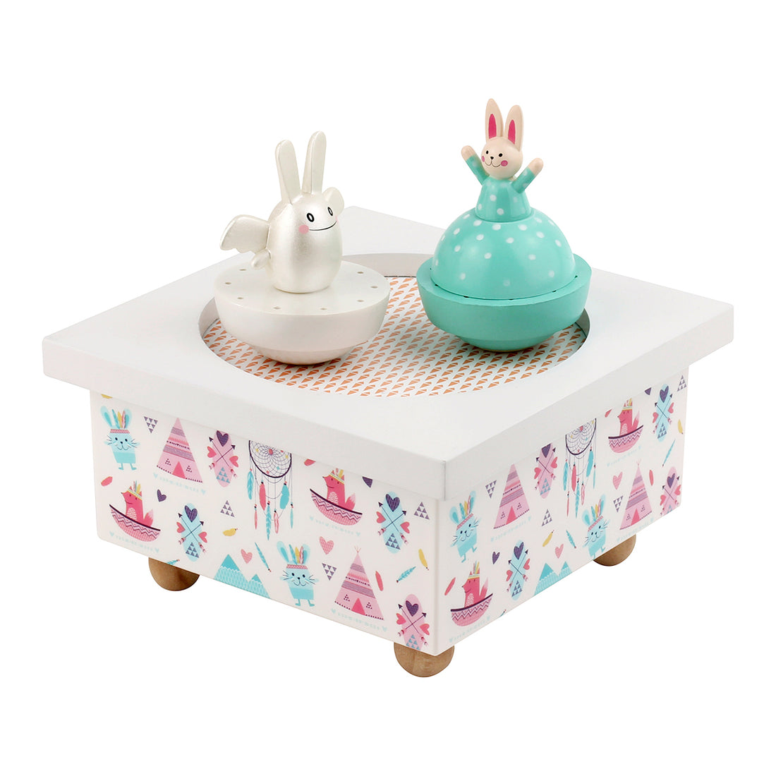 trousselier-dancing-music-box-angel-bunny-with-indians- (1)