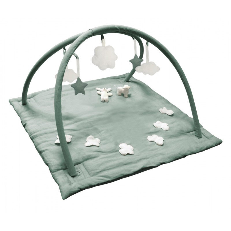 trousselier-square-playmat-with-music-green-linen-sheep-&-bunny-1