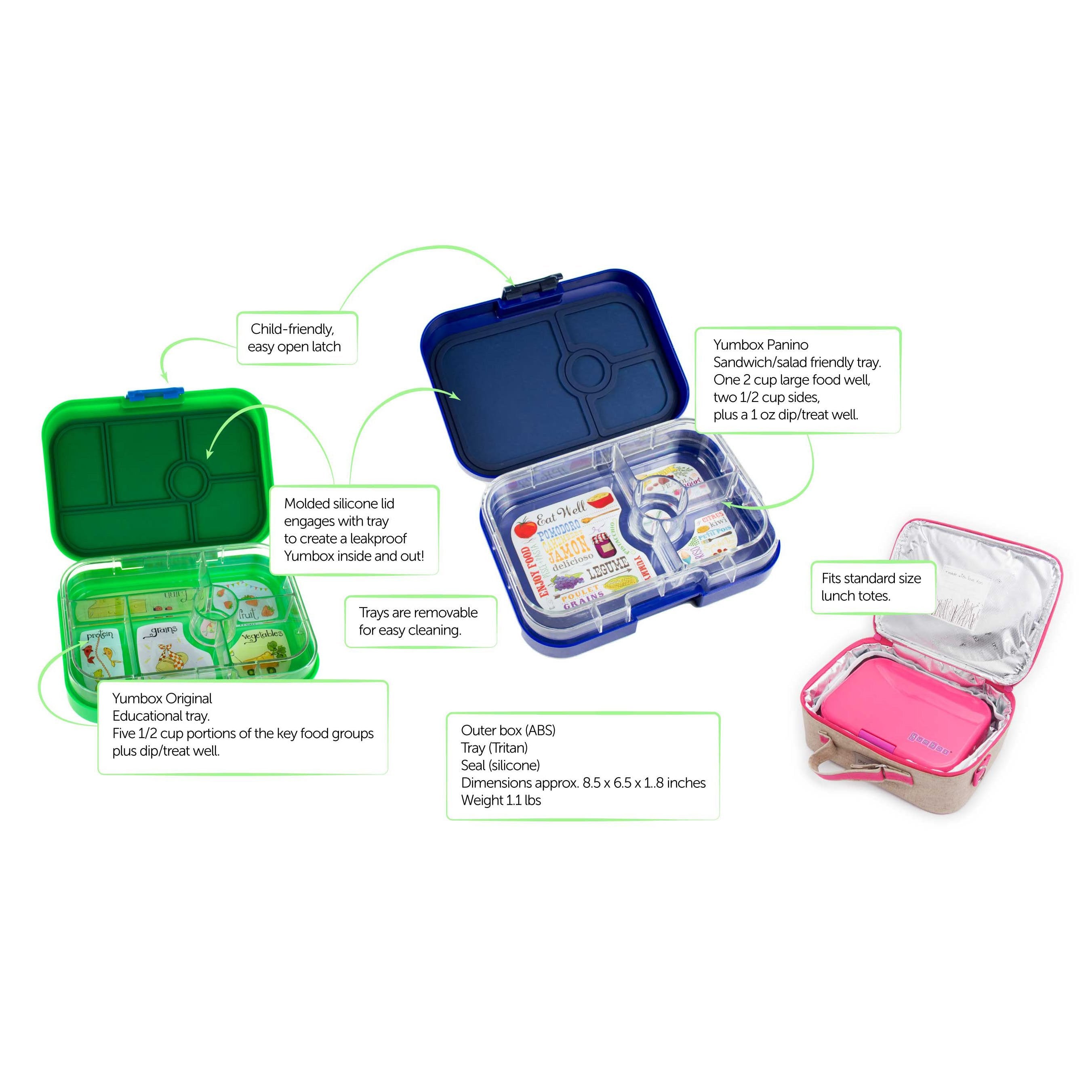 Yumbox Panino Wow Red 4 Compartment Lunch Box