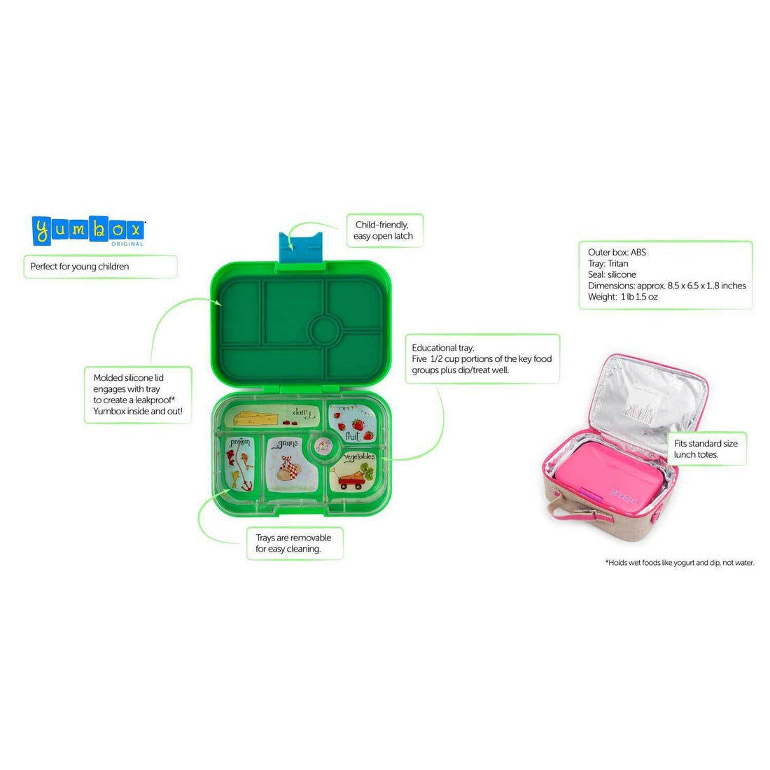 Yumbox Original Dream Purple 6 Compartment Lunch Box