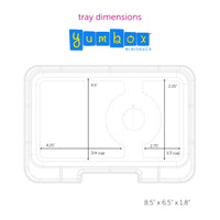 Yumbox Mini Snack Ciel Blue 3-Compartment Lunch Box