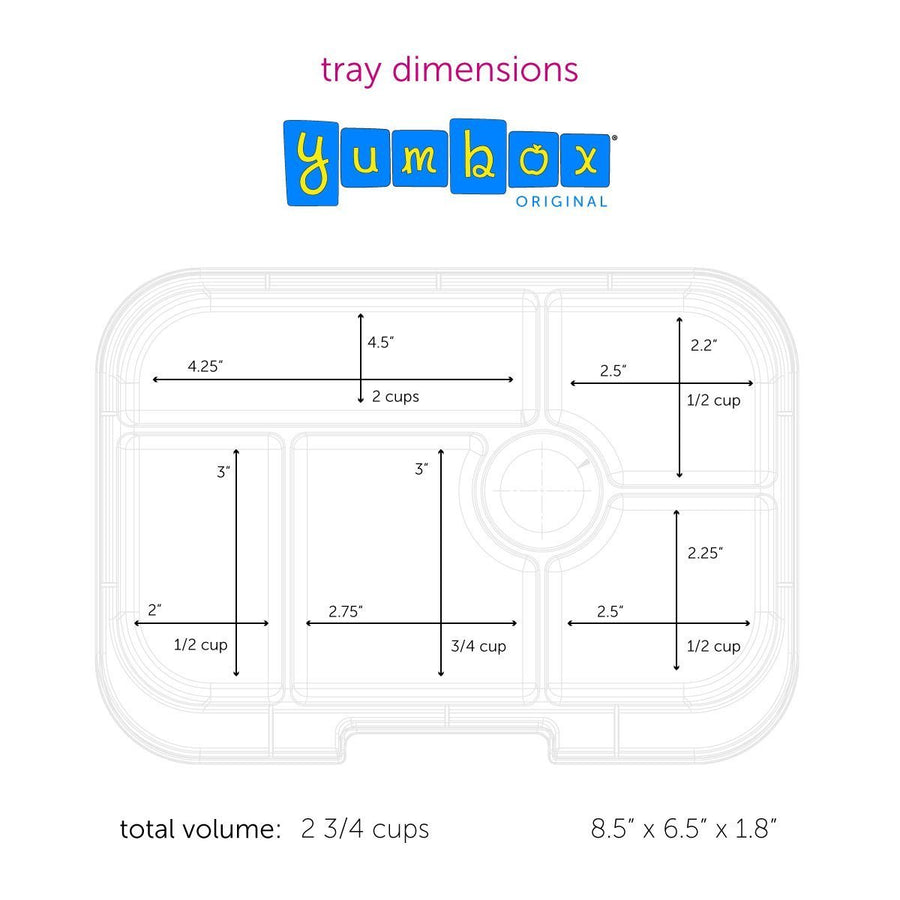 Yumbox Original 6-Compartment Lunch Box - Power Pink Unicorn