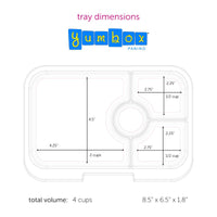 Yumbox Panino 4-Compartment Lunch Box - Power Pink Rainbow
