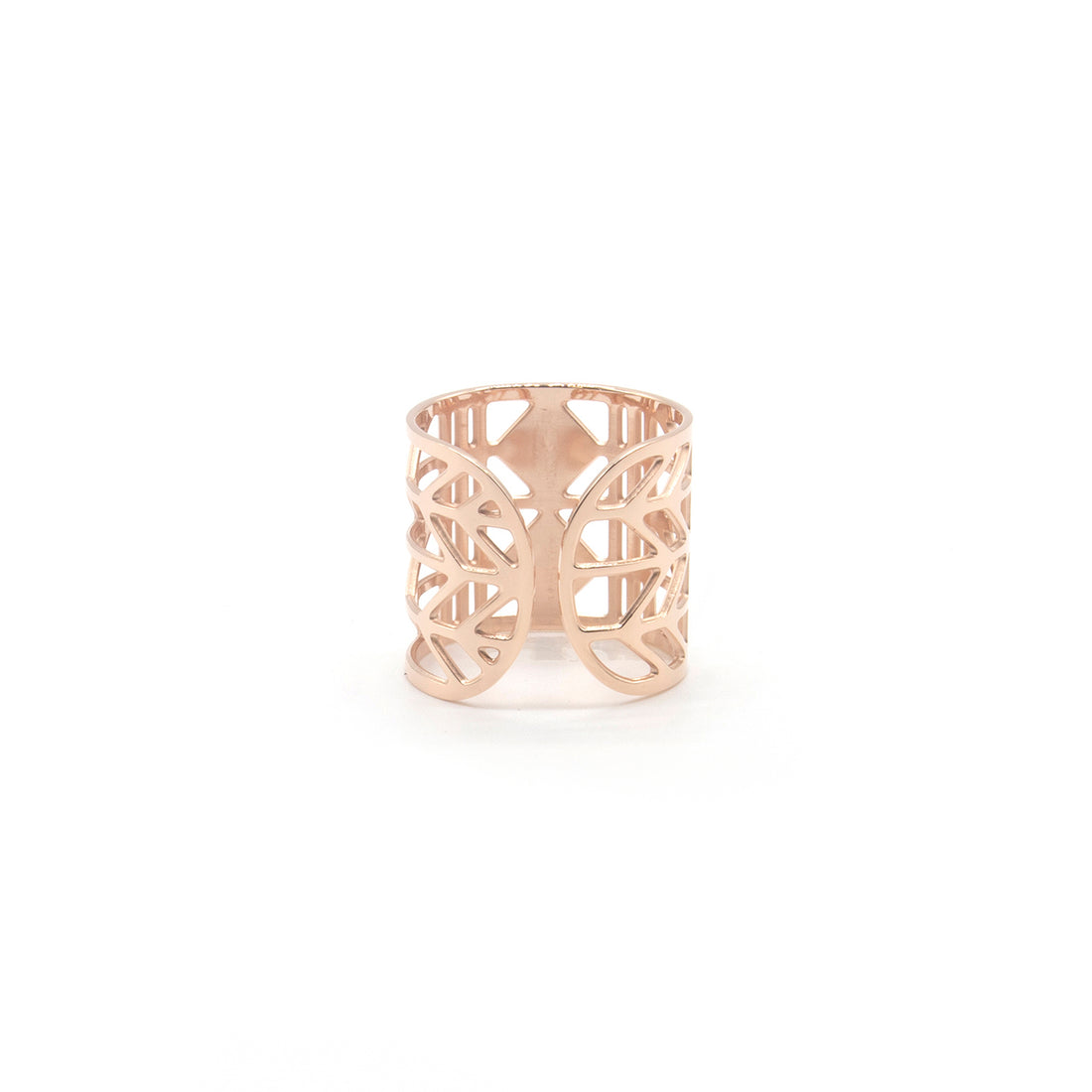 Zag Bijoux Ring SR2897 2-Square Rose Gold