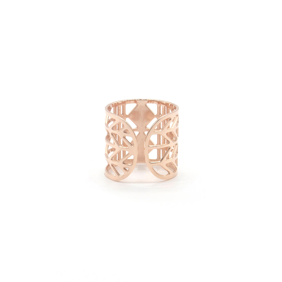 Zag Bijoux Ring SR2897 2-Square Rose Gold